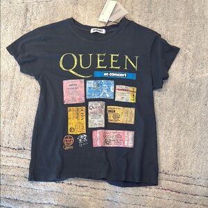 Daydreamer Black/grey Queen Band Tee Short Sleeve